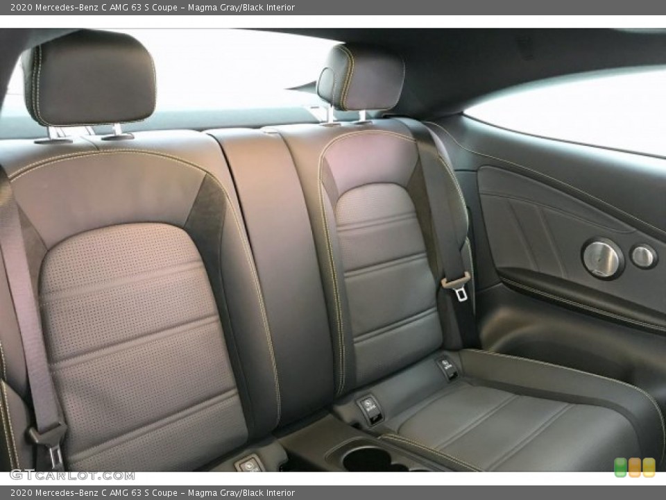 Magma Gray/Black Interior Rear Seat for the 2020 Mercedes-Benz C AMG 63 S Coupe #136723743