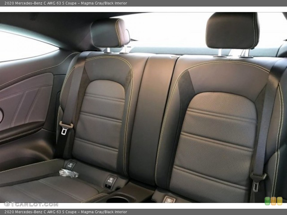 Magma Gray/Black Interior Rear Seat for the 2020 Mercedes-Benz C AMG 63 S Coupe #136723770