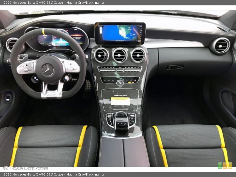 Magma Gray/Black Interior Dashboard for the 2020 Mercedes-Benz C AMG 63 S Coupe #136723791