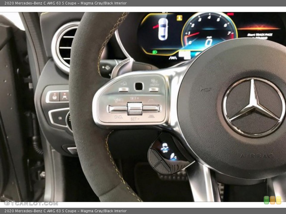 Magma Gray/Black Interior Steering Wheel for the 2020 Mercedes-Benz C AMG 63 S Coupe #136723806