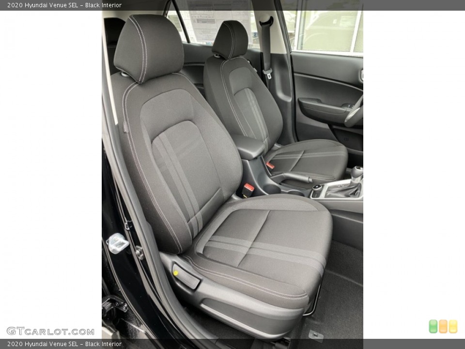Black Interior Front Seat for the 2020 Hyundai Venue SEL #136725703