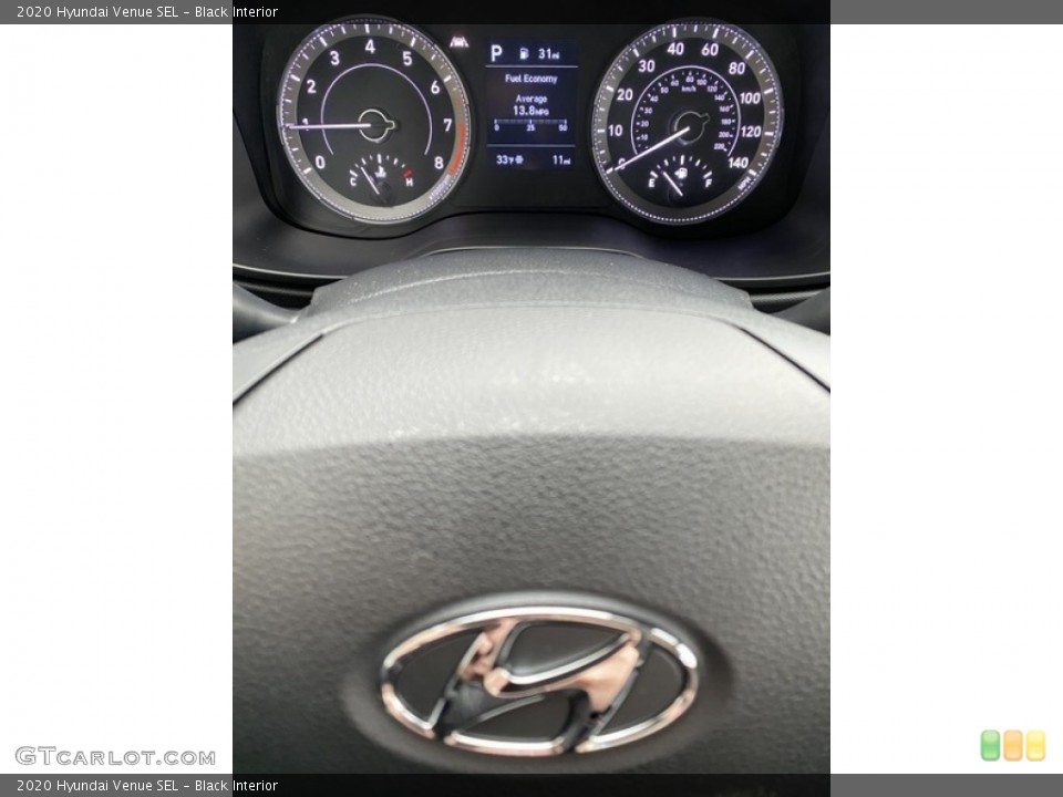 Black Interior Gauges for the 2020 Hyundai Venue SEL #136725732