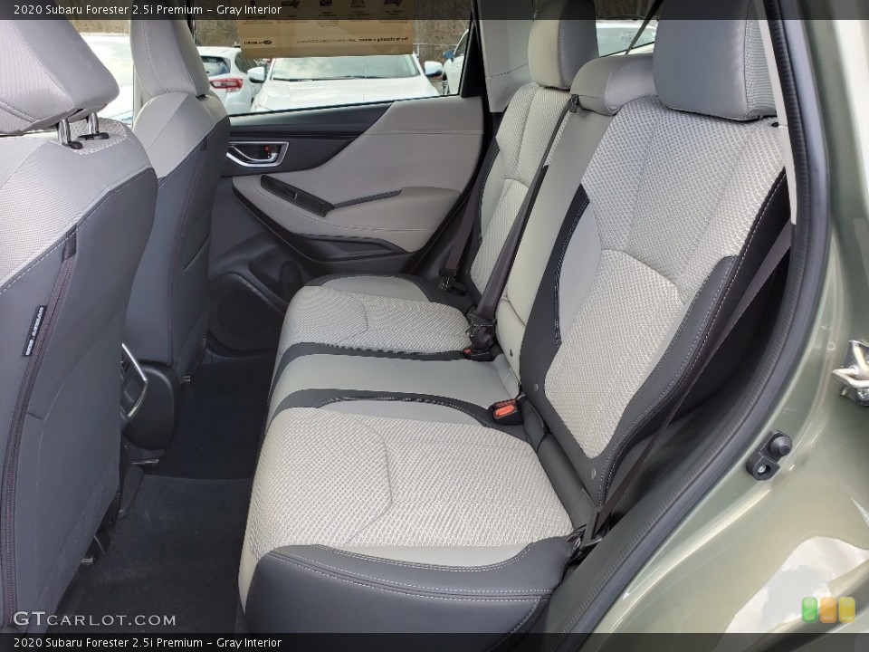 Gray Interior Rear Seat for the 2020 Subaru Forester 2.5i Premium #136727734