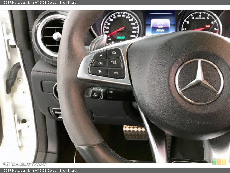 Black Interior Steering Wheel for the 2017 Mercedes-Benz AMG GT Coupe #136728655