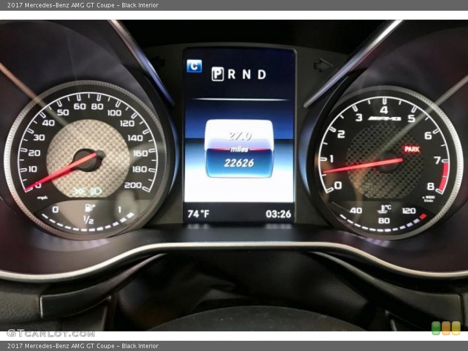 Black Interior Gauges for the 2017 Mercedes-Benz AMG GT Coupe #136728709