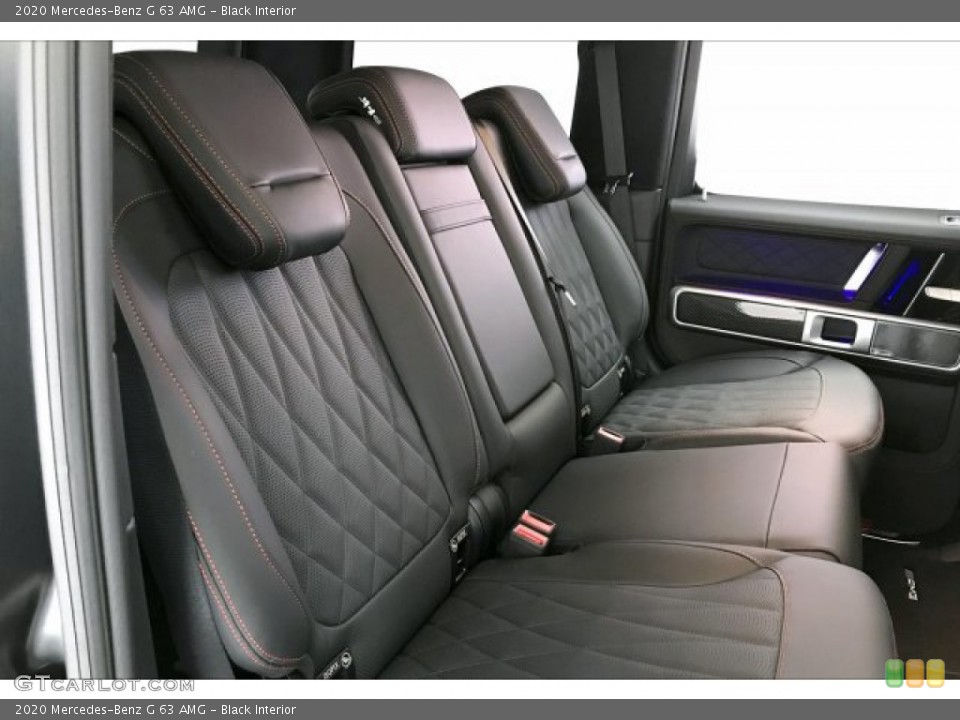 Black Interior Rear Seat for the 2020 Mercedes-Benz G 63 AMG #136729252