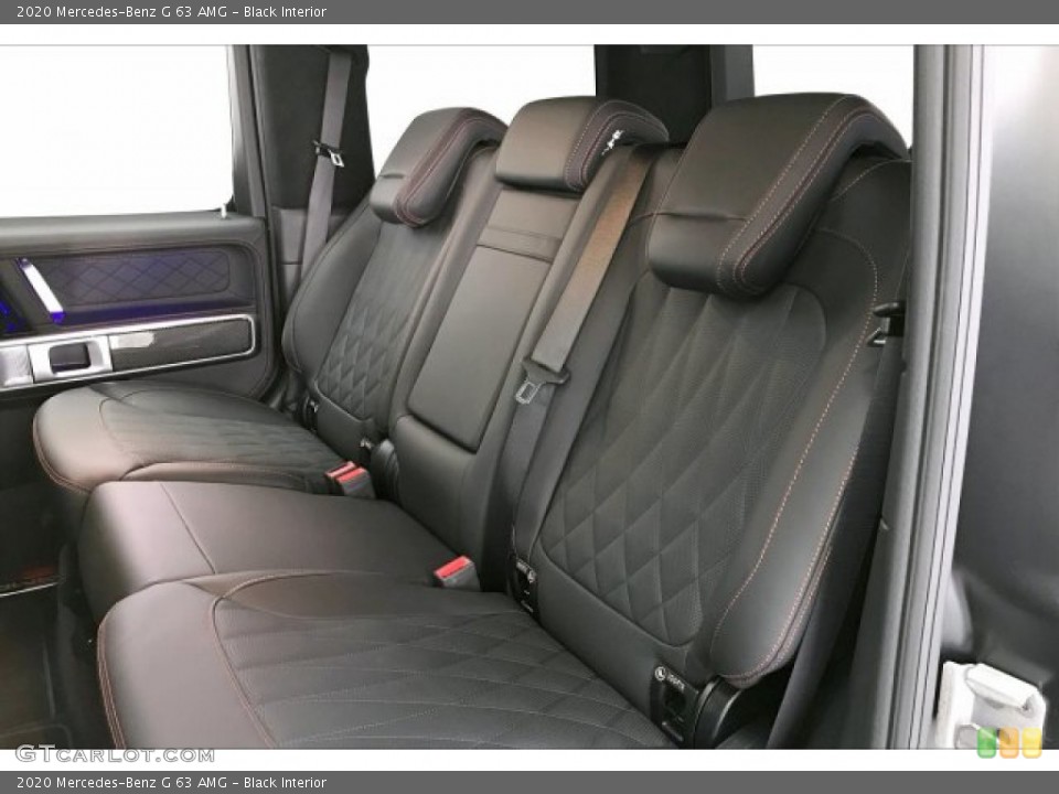 Black Interior Rear Seat for the 2020 Mercedes-Benz G 63 AMG #136729288
