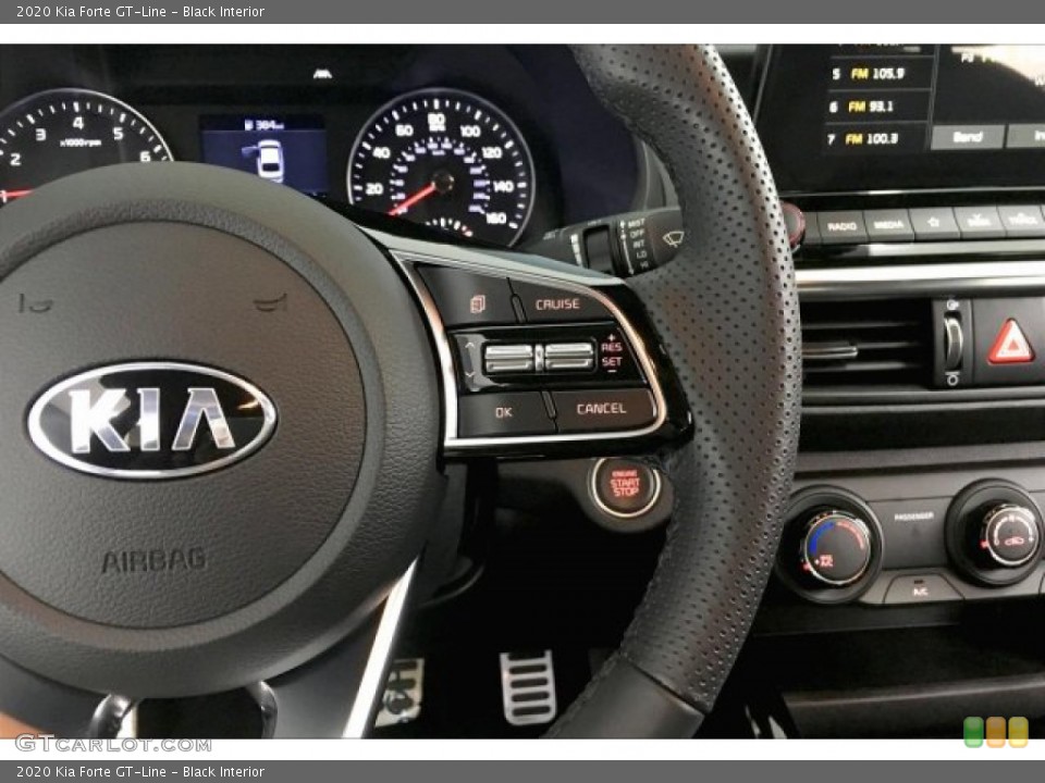 Black Interior Steering Wheel for the 2020 Kia Forte GT-Line #136729825