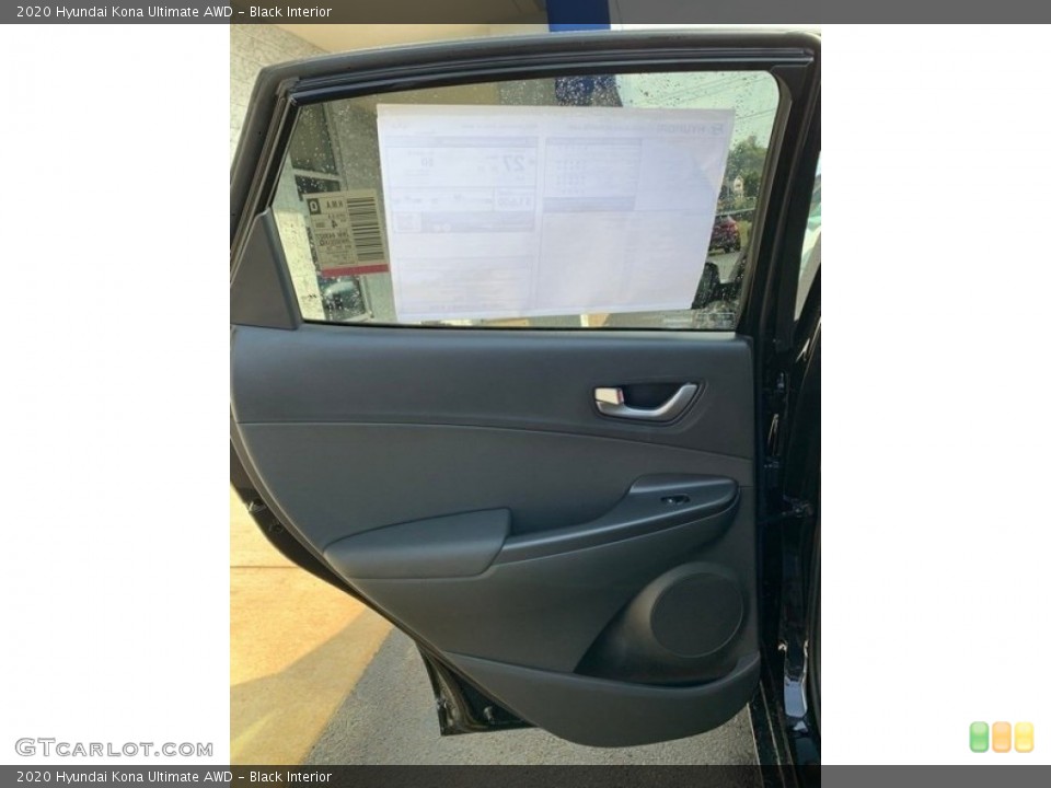 Black Interior Door Panel for the 2020 Hyundai Kona Ultimate AWD #136731151