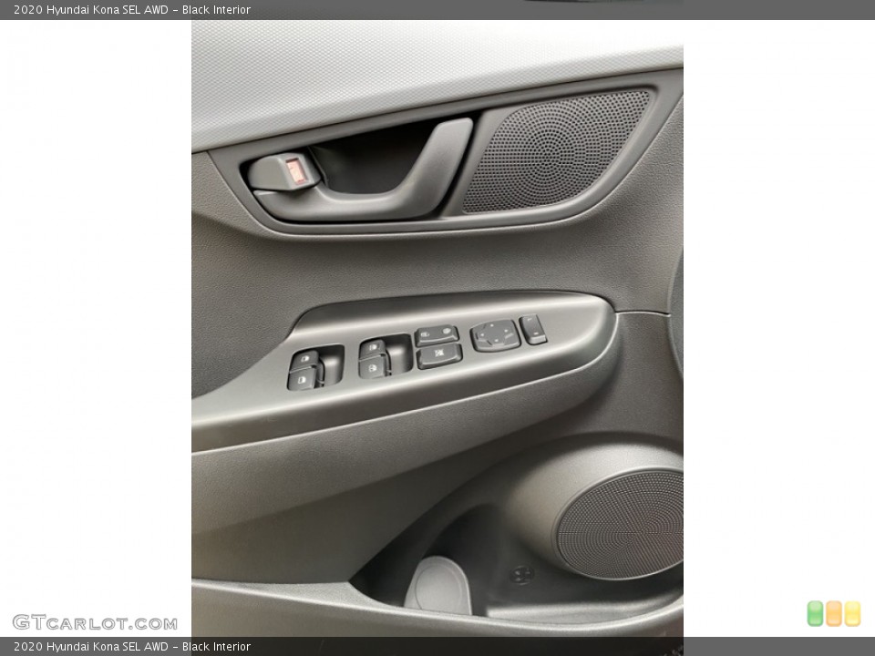 Black Interior Controls for the 2020 Hyundai Kona SEL AWD #136732588