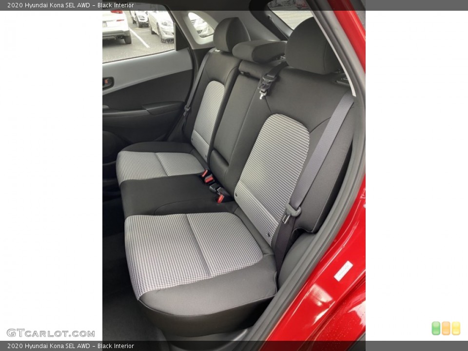 Black Interior Rear Seat for the 2020 Hyundai Kona SEL AWD #136732726