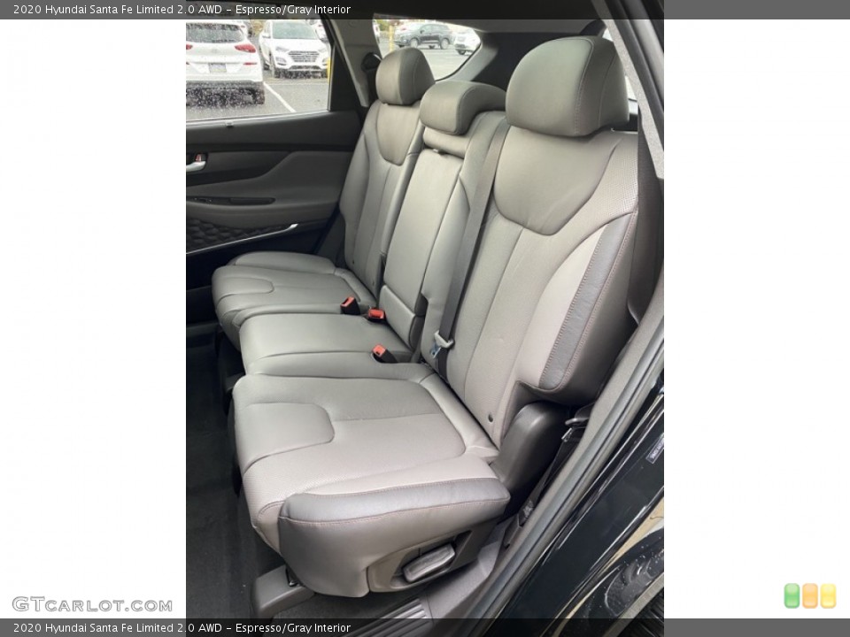 Espresso/Gray Interior Rear Seat for the 2020 Hyundai Santa Fe Limited 2.0 AWD #136736224
