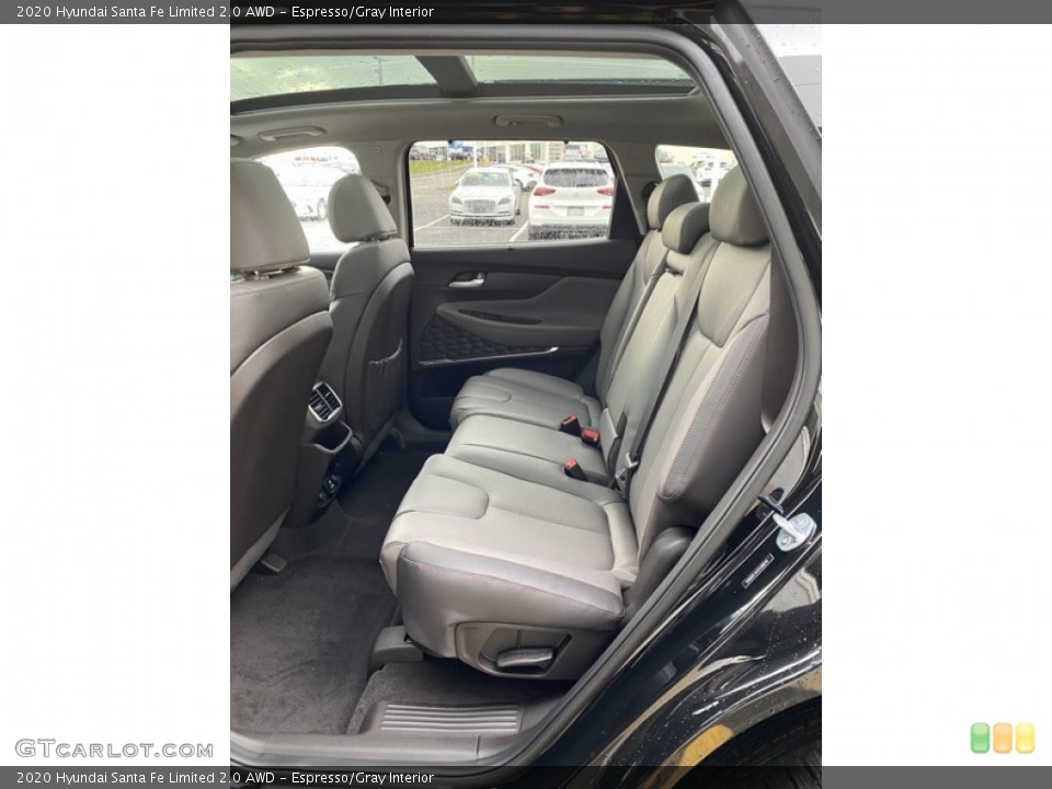 Espresso/Gray Interior Rear Seat for the 2020 Hyundai Santa Fe Limited 2.0 AWD #136736245
