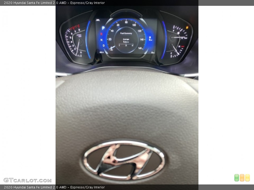 Espresso/Gray Interior Gauges for the 2020 Hyundai Santa Fe Limited 2.0 AWD #136736425