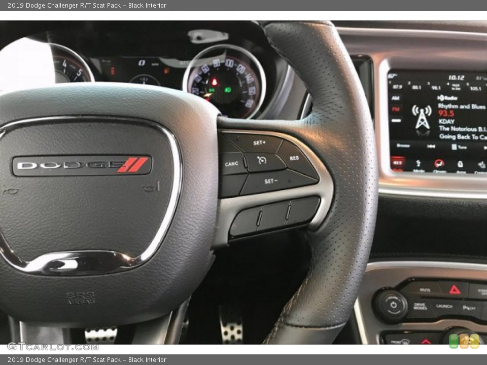 Black Interior Steering Wheel for the 2019 Dodge Challenger R/T Scat Pack #136736881
