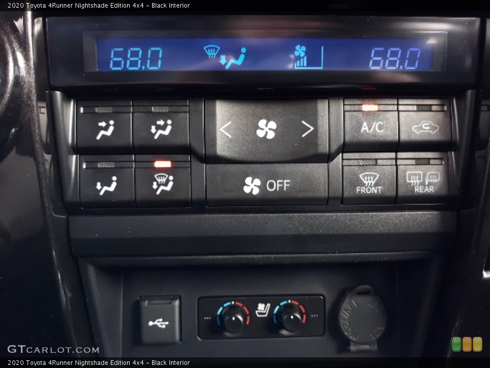 Black Interior Controls for the 2020 Toyota 4Runner Nightshade Edition 4x4 #136737889