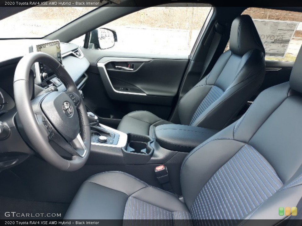 Black Interior Front Seat for the 2020 Toyota RAV4 XSE AWD Hybrid #136739236