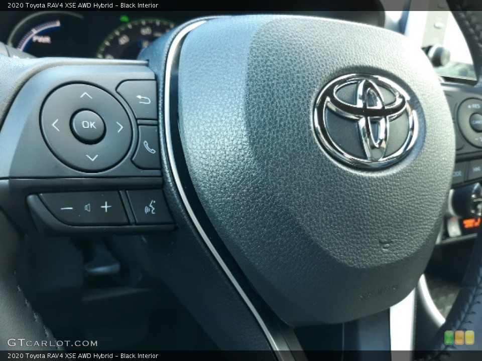 Black Interior Steering Wheel for the 2020 Toyota RAV4 XSE AWD Hybrid #136739284