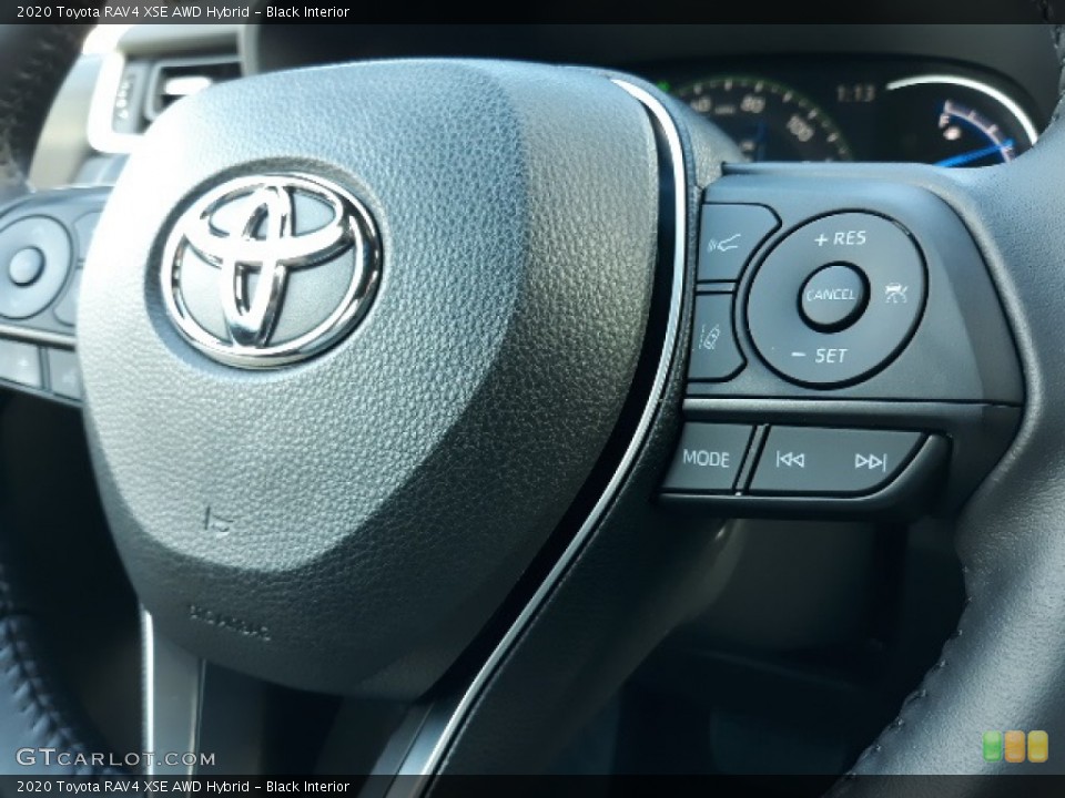 Black Interior Steering Wheel for the 2020 Toyota RAV4 XSE AWD Hybrid #136739302