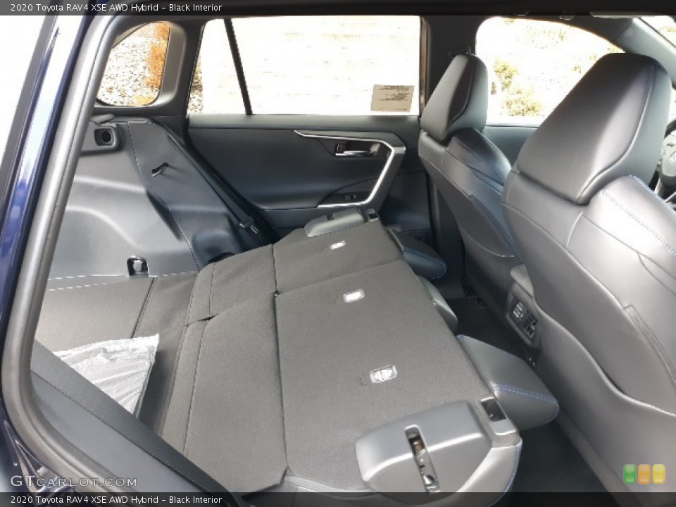 Black Interior Rear Seat for the 2020 Toyota RAV4 XSE AWD Hybrid #136739624
