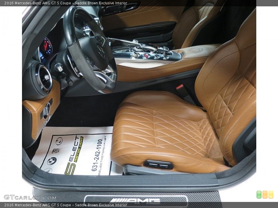Saddle Brown Exclusive Interior Front Seat for the 2016 Mercedes-Benz AMG GT S Coupe #136741942