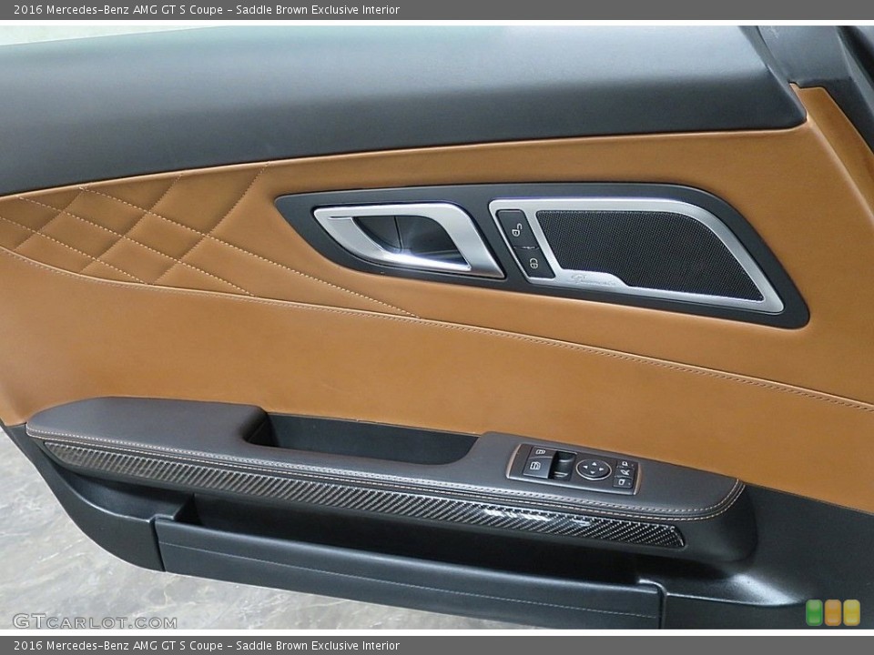 Saddle Brown Exclusive Interior Door Panel for the 2016 Mercedes-Benz AMG GT S Coupe #136741960