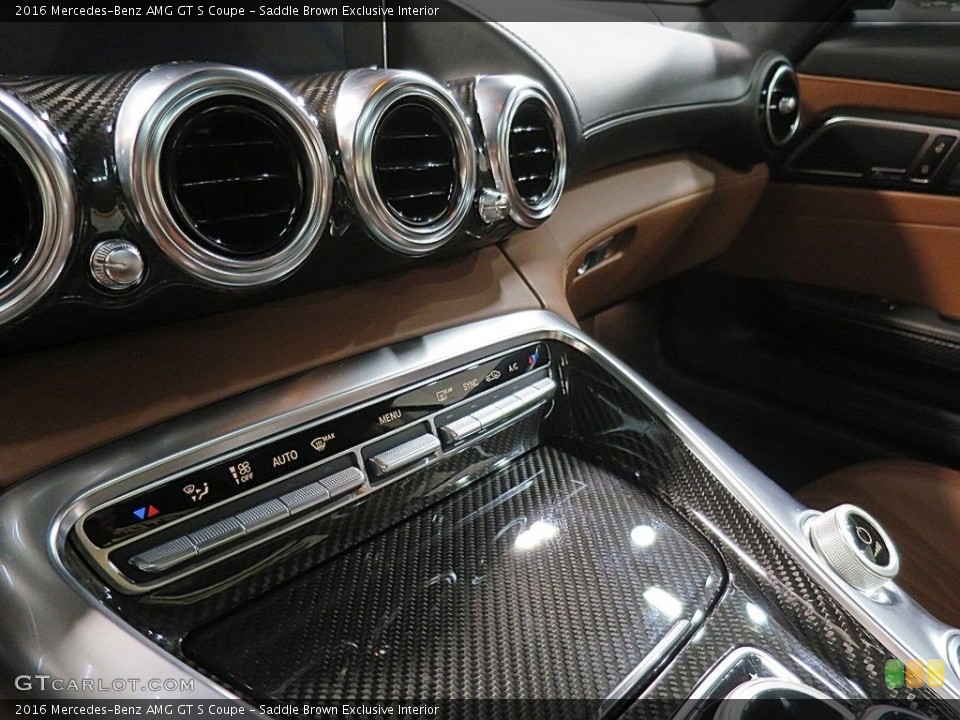 Saddle Brown Exclusive Interior Controls for the 2016 Mercedes-Benz AMG GT S Coupe #136741990