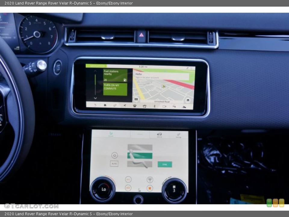 Ebony/Ebony Interior Navigation for the 2020 Land Rover Range Rover Velar R-Dynamic S #136742769