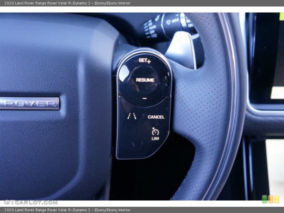 Ebony/Ebony Interior Steering Wheel for the 2020 Land Rover Range Rover Velar R-Dynamic S #136742800