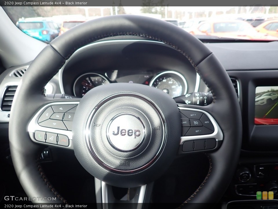 Black Interior Steering Wheel for the 2020 Jeep Compass Latitude 4x4 #136746129