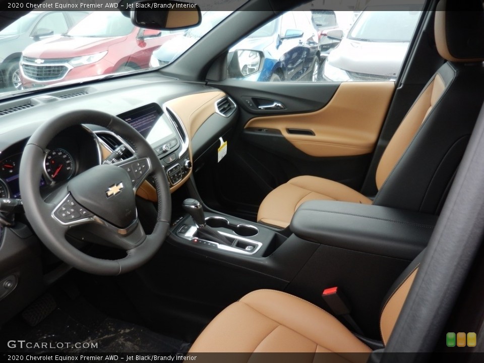 Jet Black/Brandy Interior Photo for the 2020 Chevrolet Equinox Premier AWD #136746651