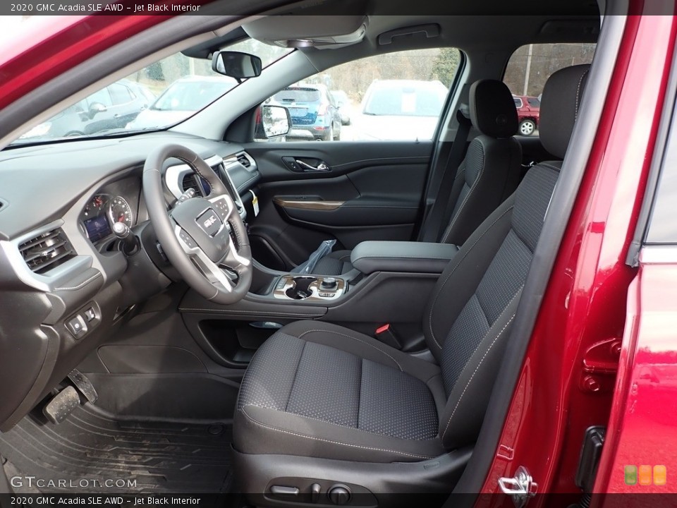 Jet Black Interior Front Seat for the 2020 GMC Acadia SLE AWD #136747178