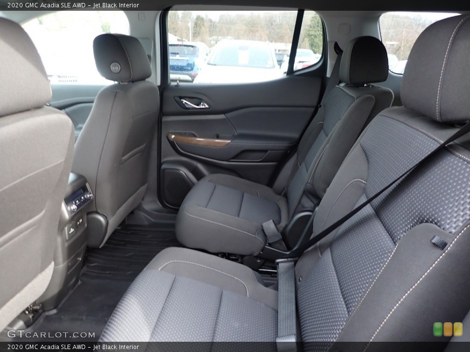 Jet Black Interior Rear Seat for the 2020 GMC Acadia SLE AWD #136747203