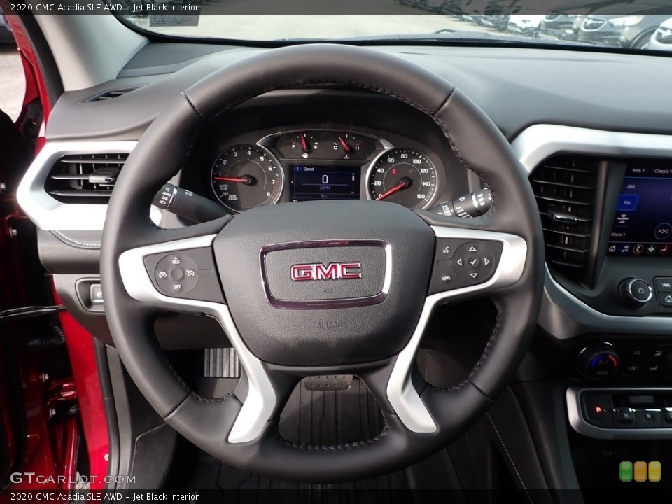Jet Black Interior Steering Wheel for the 2020 GMC Acadia SLE AWD #136747317