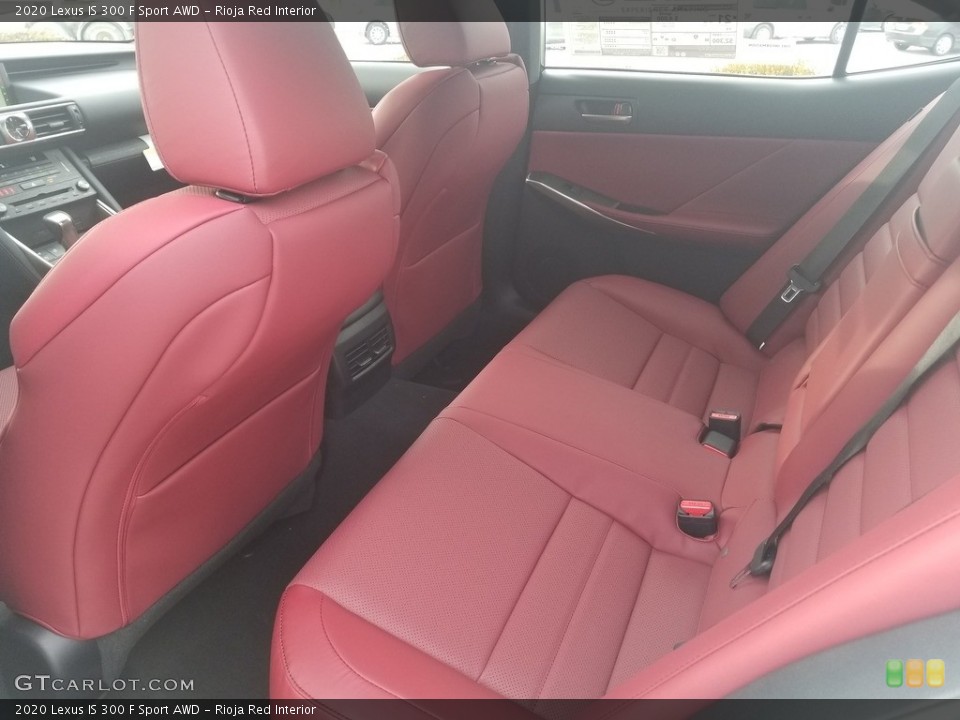Rioja Red Interior Rear Seat for the 2020 Lexus IS 300 F Sport AWD #136749339