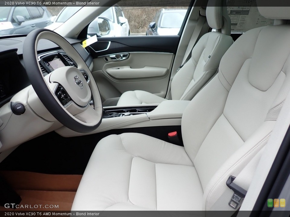 Blond Interior Front Seat for the 2020 Volvo XC90 T6 AWD Momentum #136750590