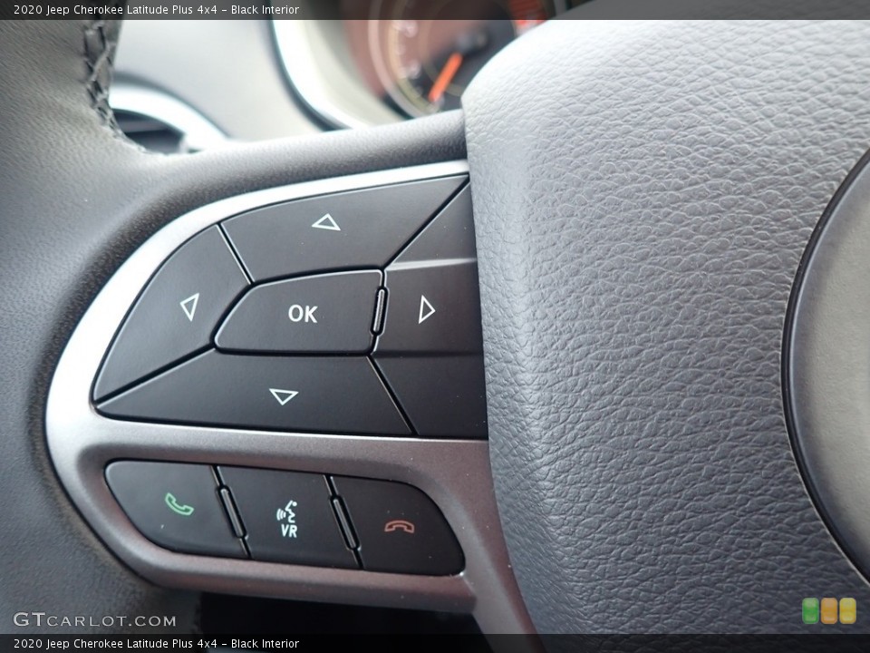 Black Interior Steering Wheel for the 2020 Jeep Cherokee Latitude Plus 4x4 #136751223