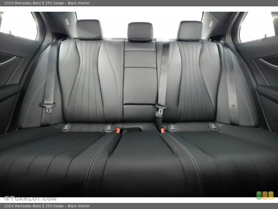 Black Interior Rear Seat for the 2020 Mercedes-Benz E 350 Sedan #136752687