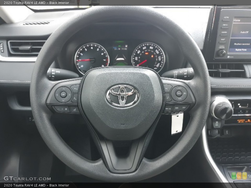 Black Interior Steering Wheel for the 2020 Toyota RAV4 LE AWD #136754529