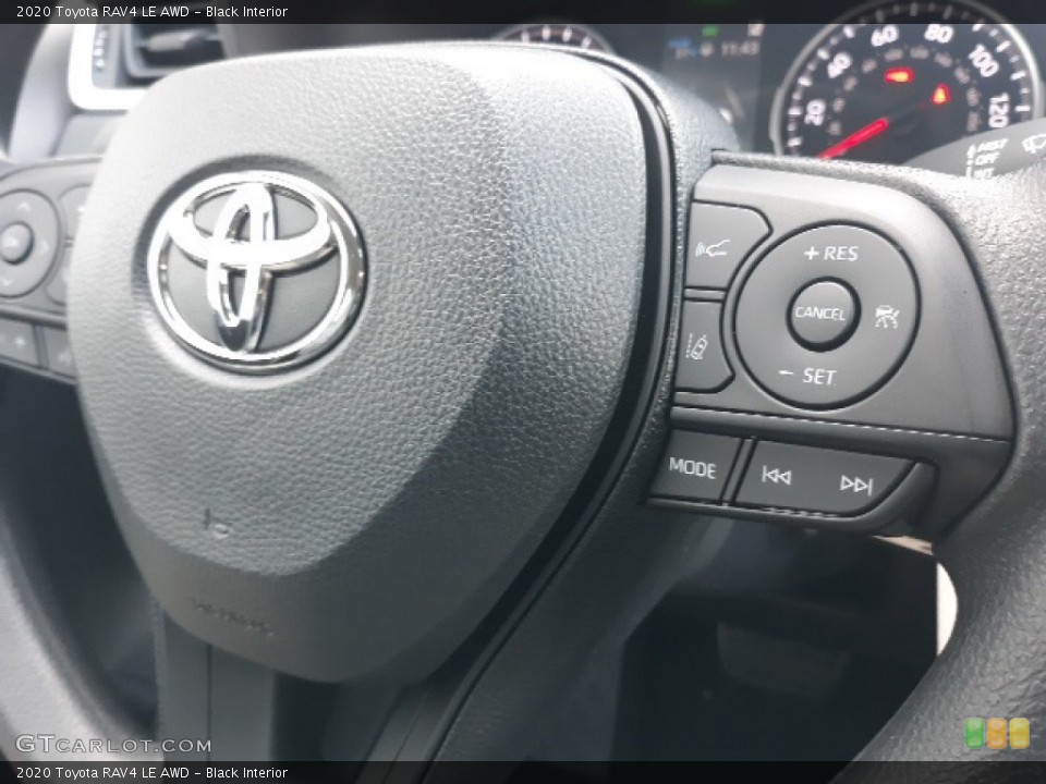 Black Interior Steering Wheel for the 2020 Toyota RAV4 LE AWD #136754565