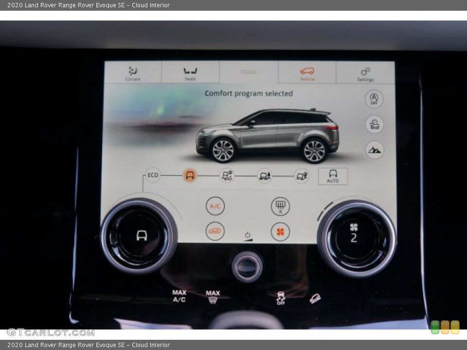 Cloud Interior Controls for the 2020 Land Rover Range Rover Evoque SE #136754904