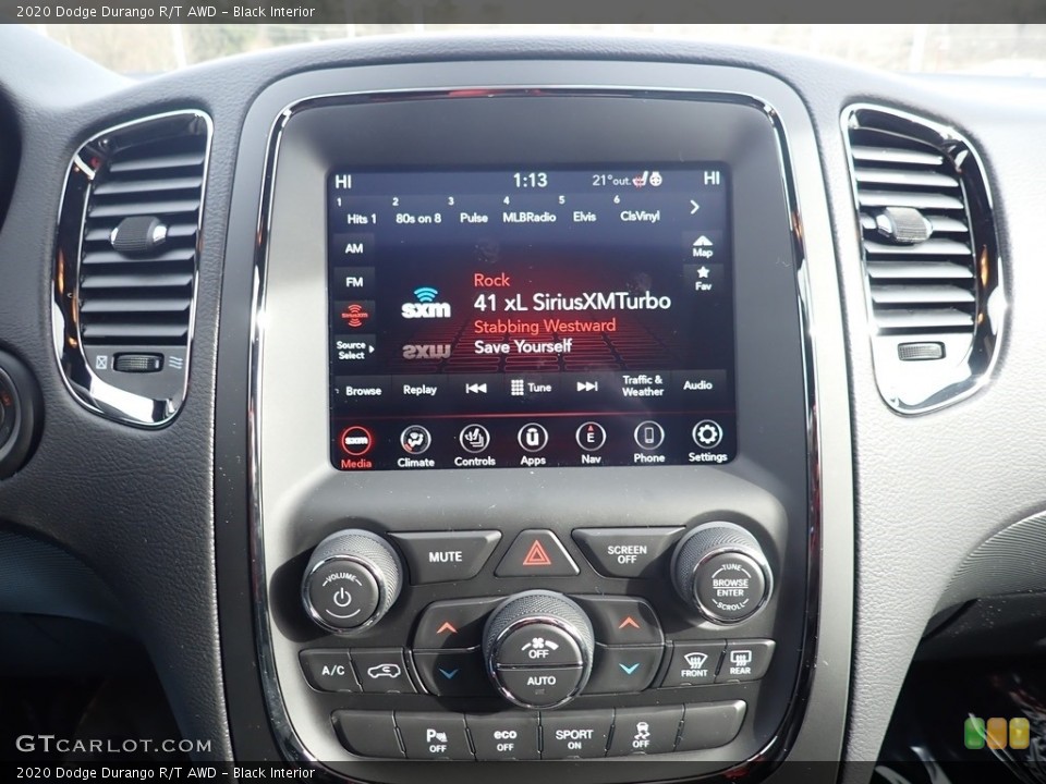 Black Interior Controls for the 2020 Dodge Durango R/T AWD #136754907