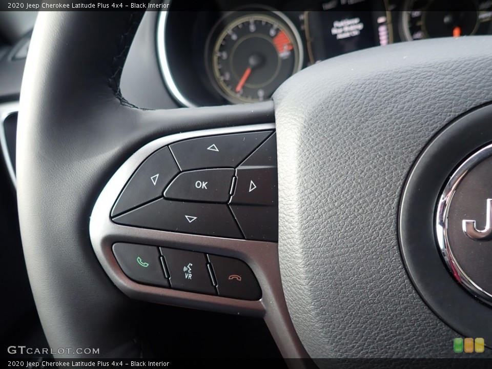 Black Interior Steering Wheel for the 2020 Jeep Cherokee Latitude Plus 4x4 #136761999