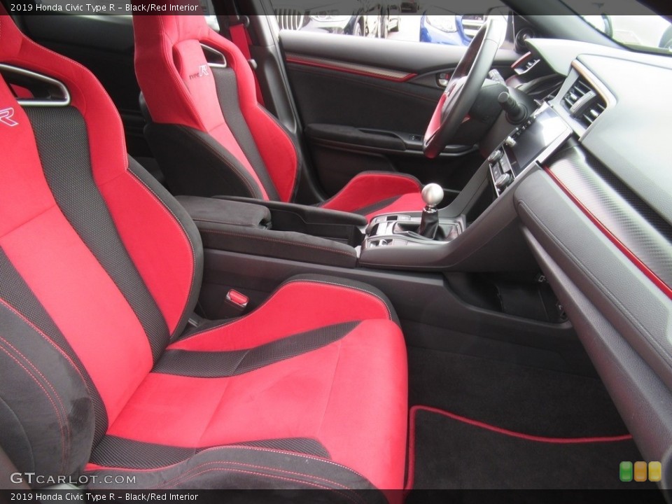 Black/Red Interior Front Seat for the 2019 Honda Civic Type R #136763380