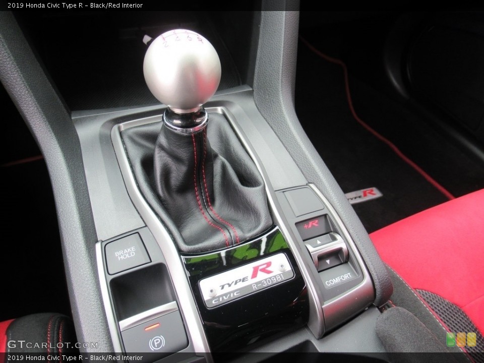 Black/Red Interior Transmission for the 2019 Honda Civic Type R #136763530