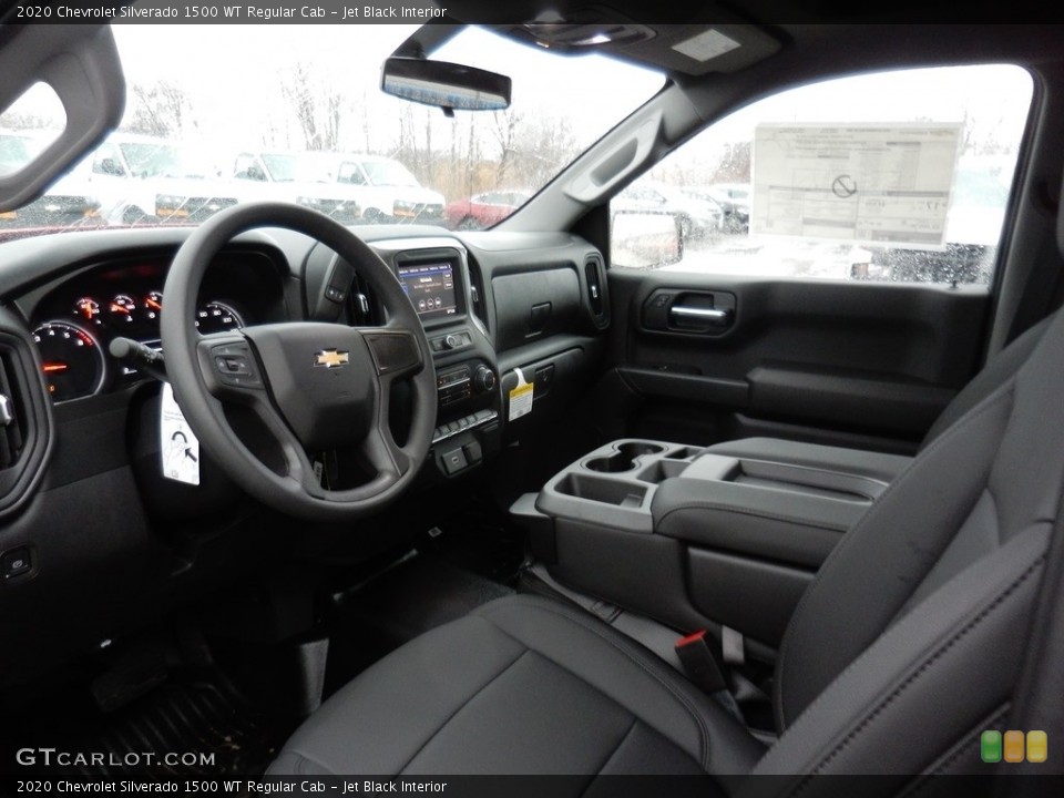 Jet Black Interior Photo for the 2020 Chevrolet Silverado 1500 WT Regular Cab #136764496