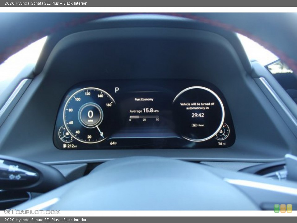 Black Interior Gauges for the 2020 Hyundai Sonata SEL Plus #136764996