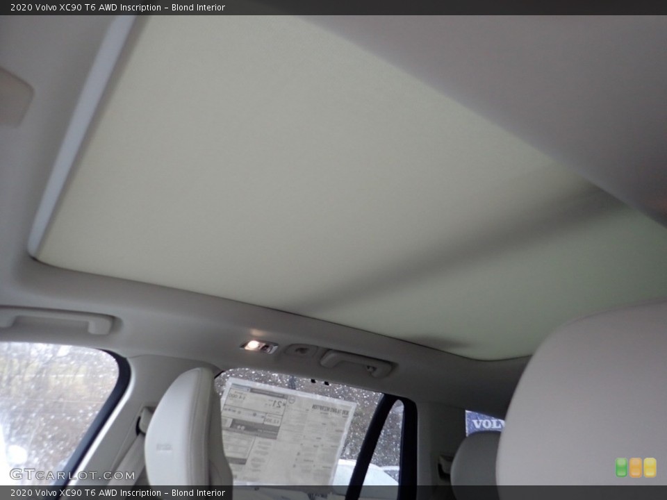 Blond Interior Sunroof for the 2020 Volvo XC90 T6 AWD Inscription #136765848