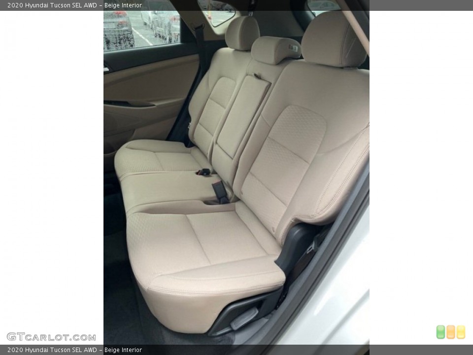 Beige Interior Rear Seat for the 2020 Hyundai Tucson SEL AWD #136767442