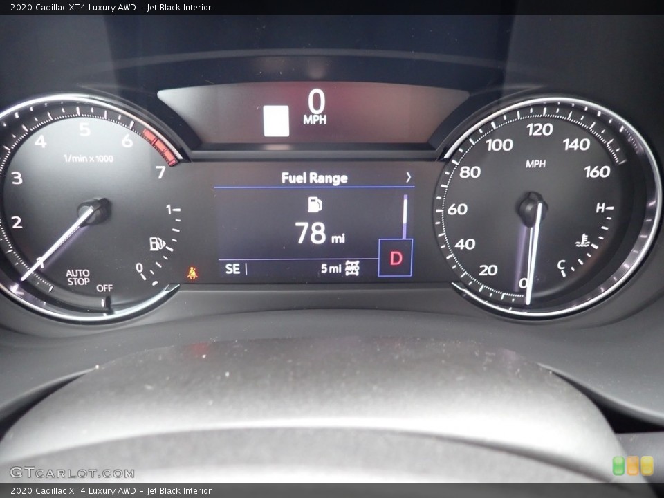 Jet Black Interior Gauges for the 2020 Cadillac XT4 Luxury AWD #136768333